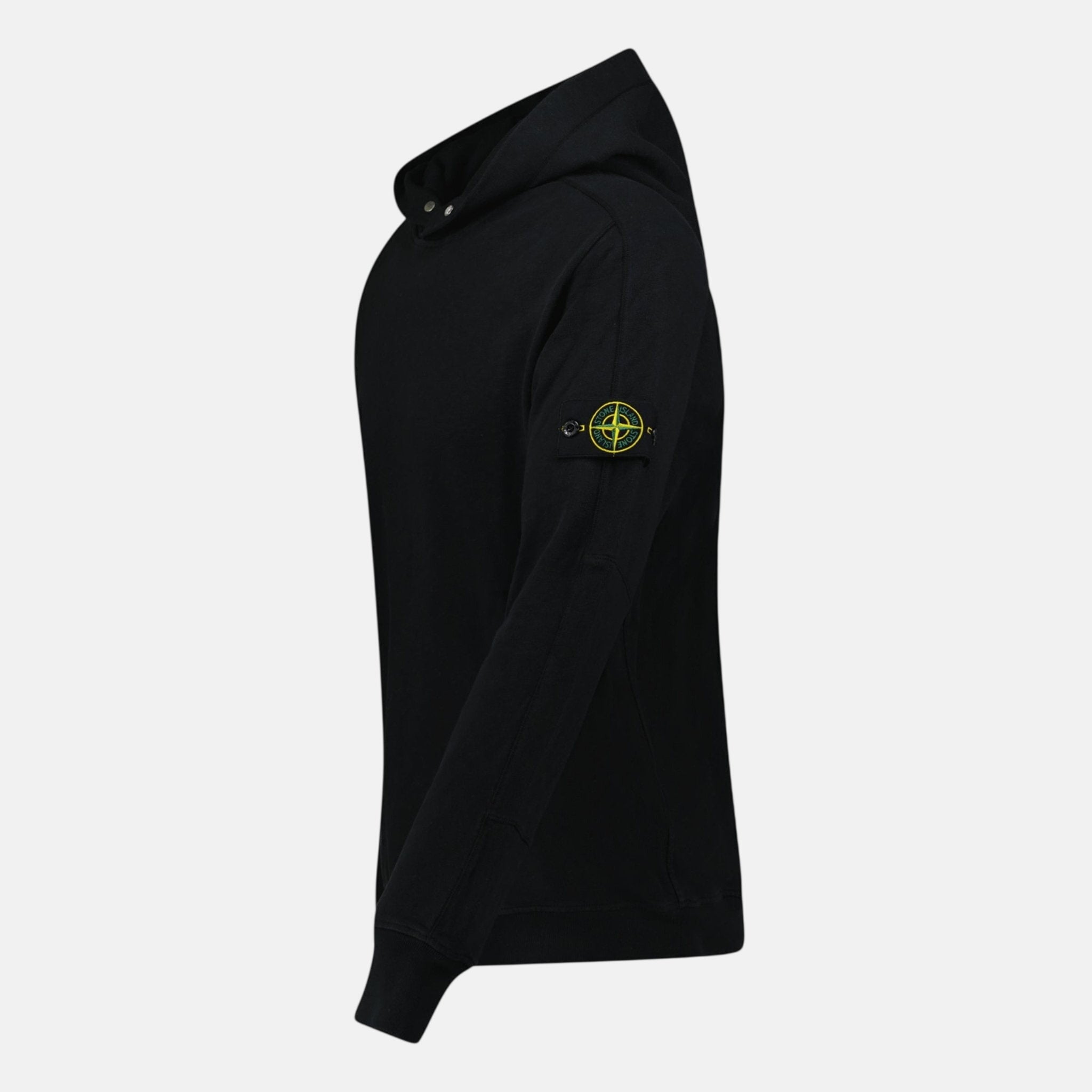 Stone Island ‘Old’ Treatment Hooded Sweatshirt Black | Studio DOS