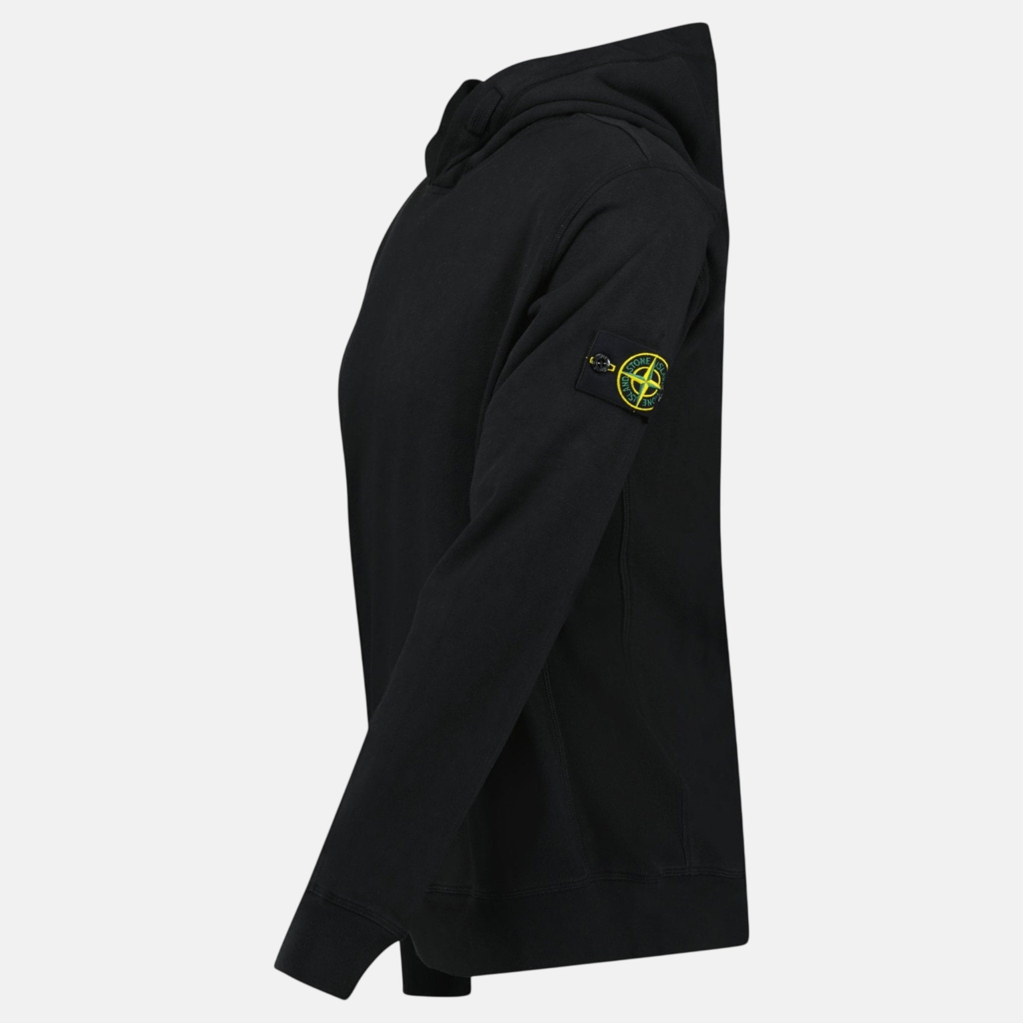Stone Island ‘Old’ Treatment Hooded Sweatshirt Black | Studio DOS