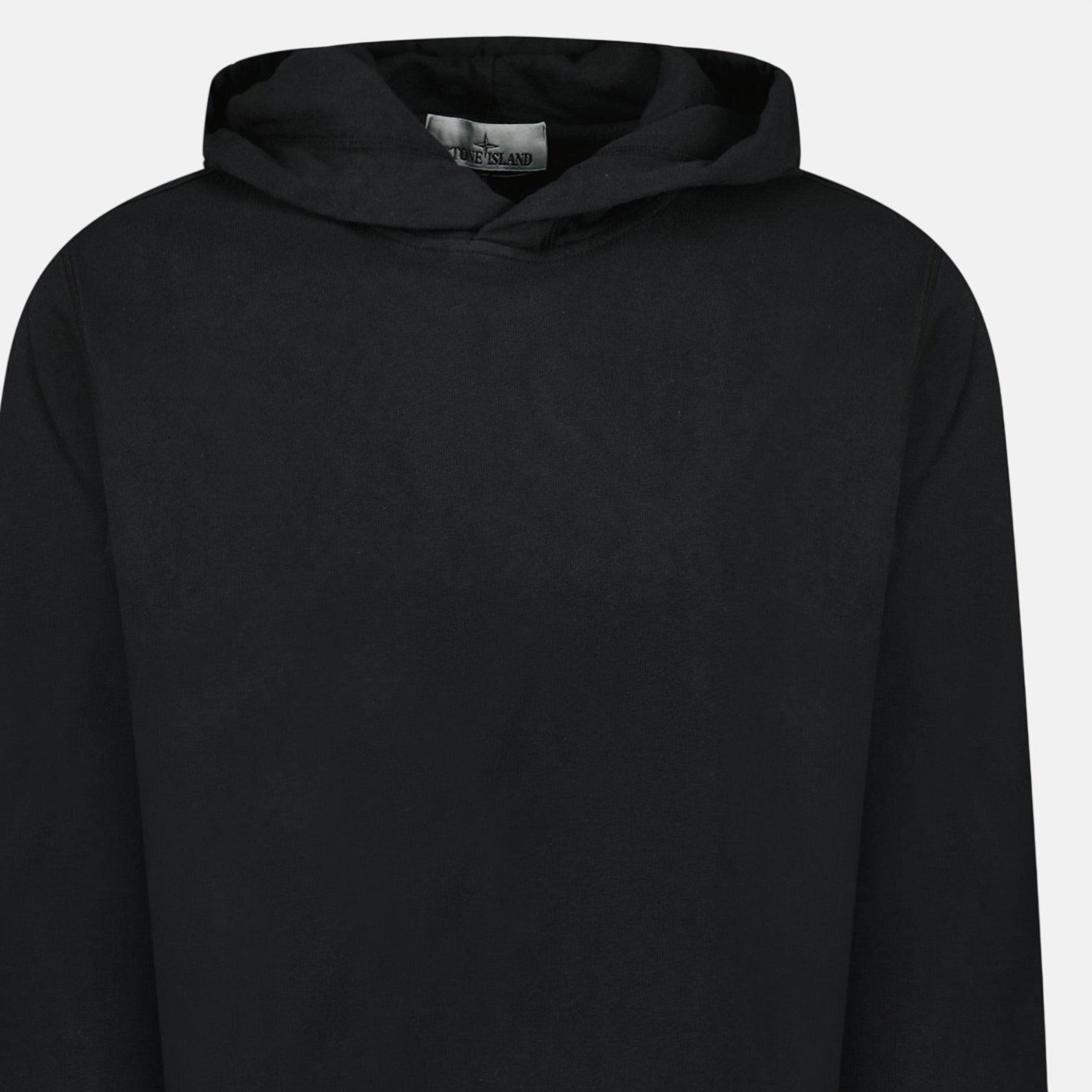 Stone Island ‘Old’ Treatment Hooded Sweatshirt Black | Studio DOS