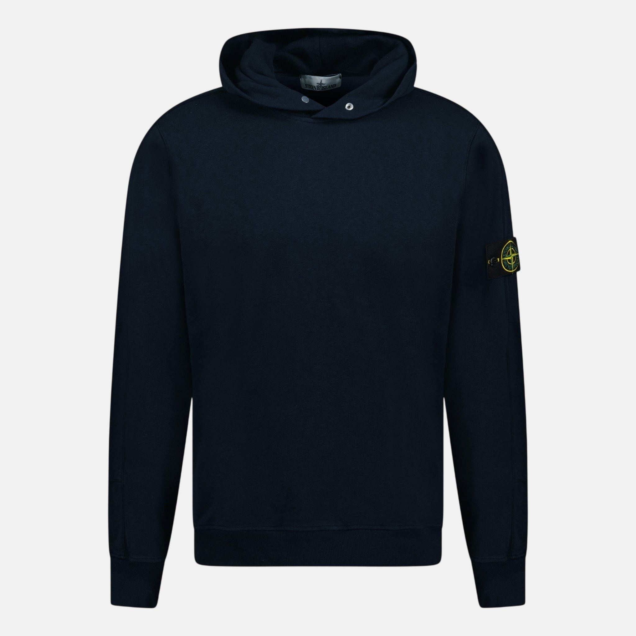 Stone Island ‘Old’ Treatment Hooded Sweatshirt Navy | Studio DOS