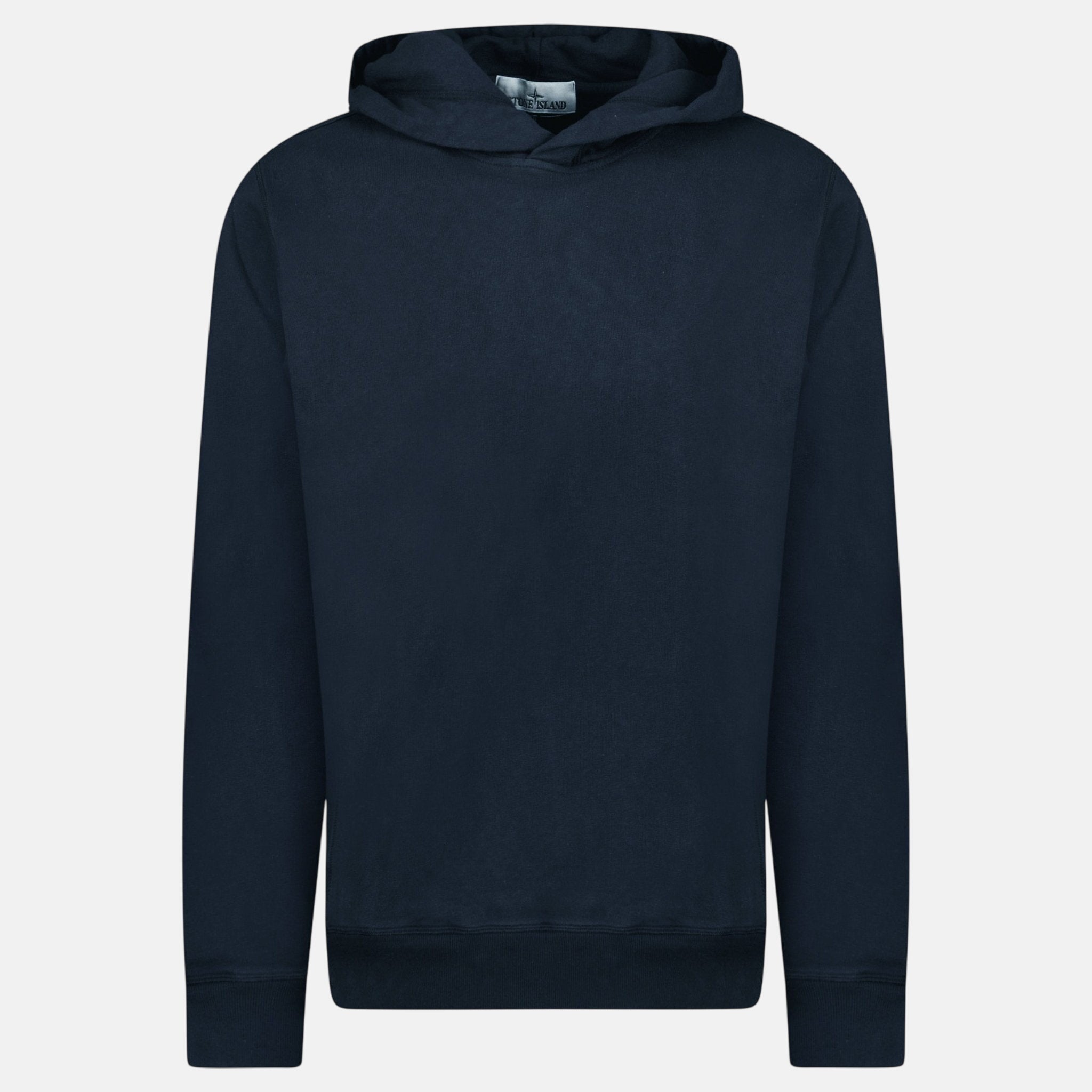 Stone Island ‘Old’ Treatment Hooded Sweatshirt Navy | Studio DOS