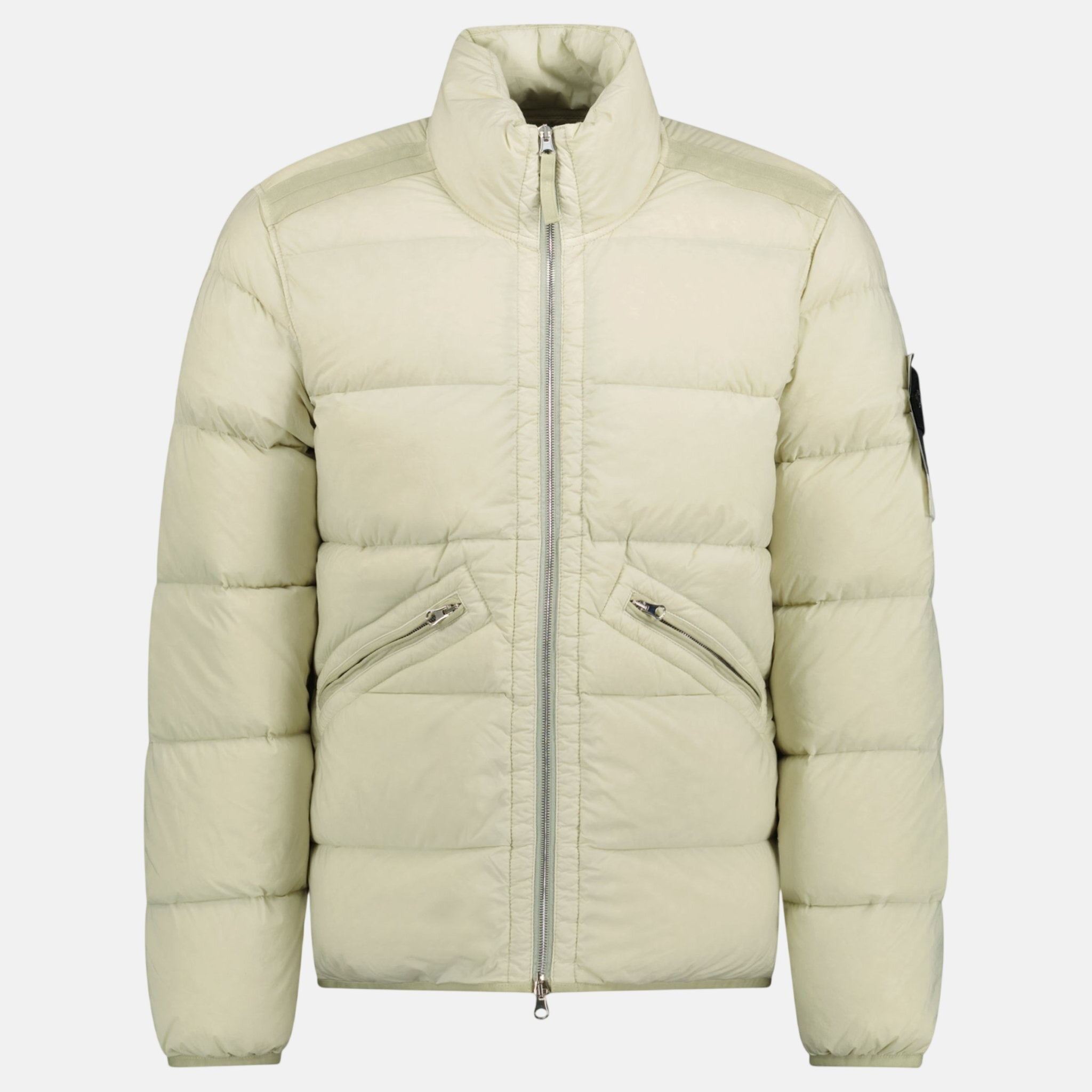 Stone Island Seamless Tunnel Nylon Puffer Jacket Off - White | Studio DOS