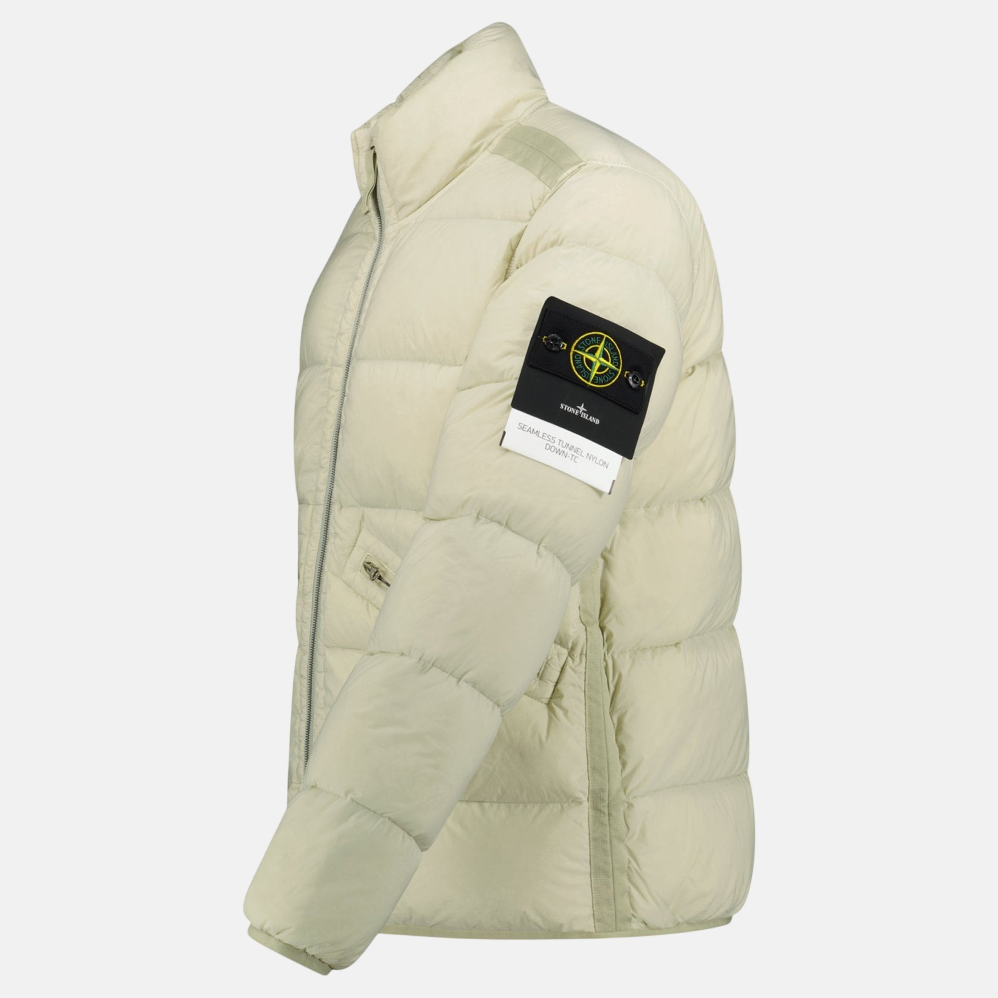 Stone Island Seamless Tunnel Nylon Puffer Jacket Off - White | Studio DOS