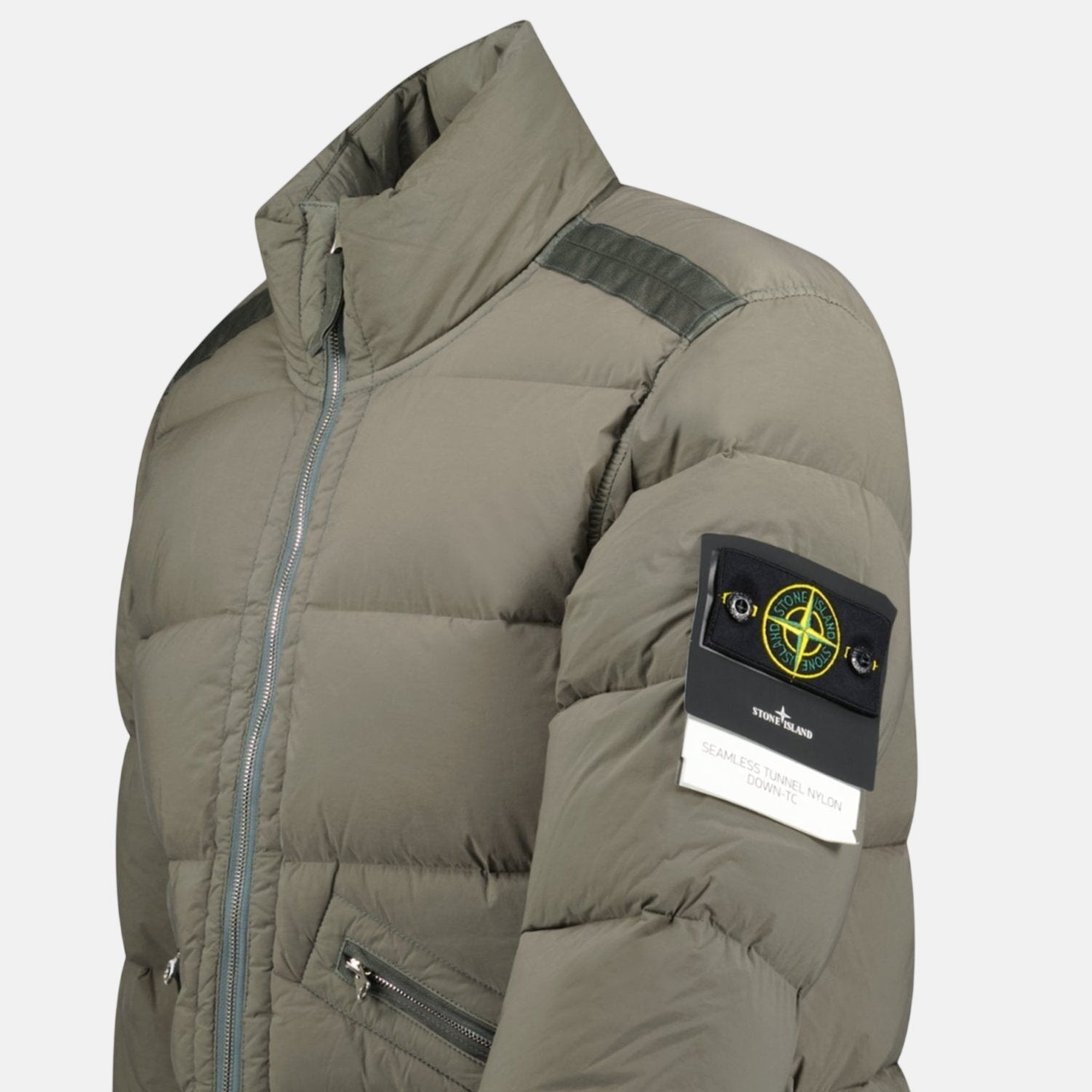 Stone Island Seamless Tunnel Nylon Puffer Jacket Walnut Brown | Studio DOS