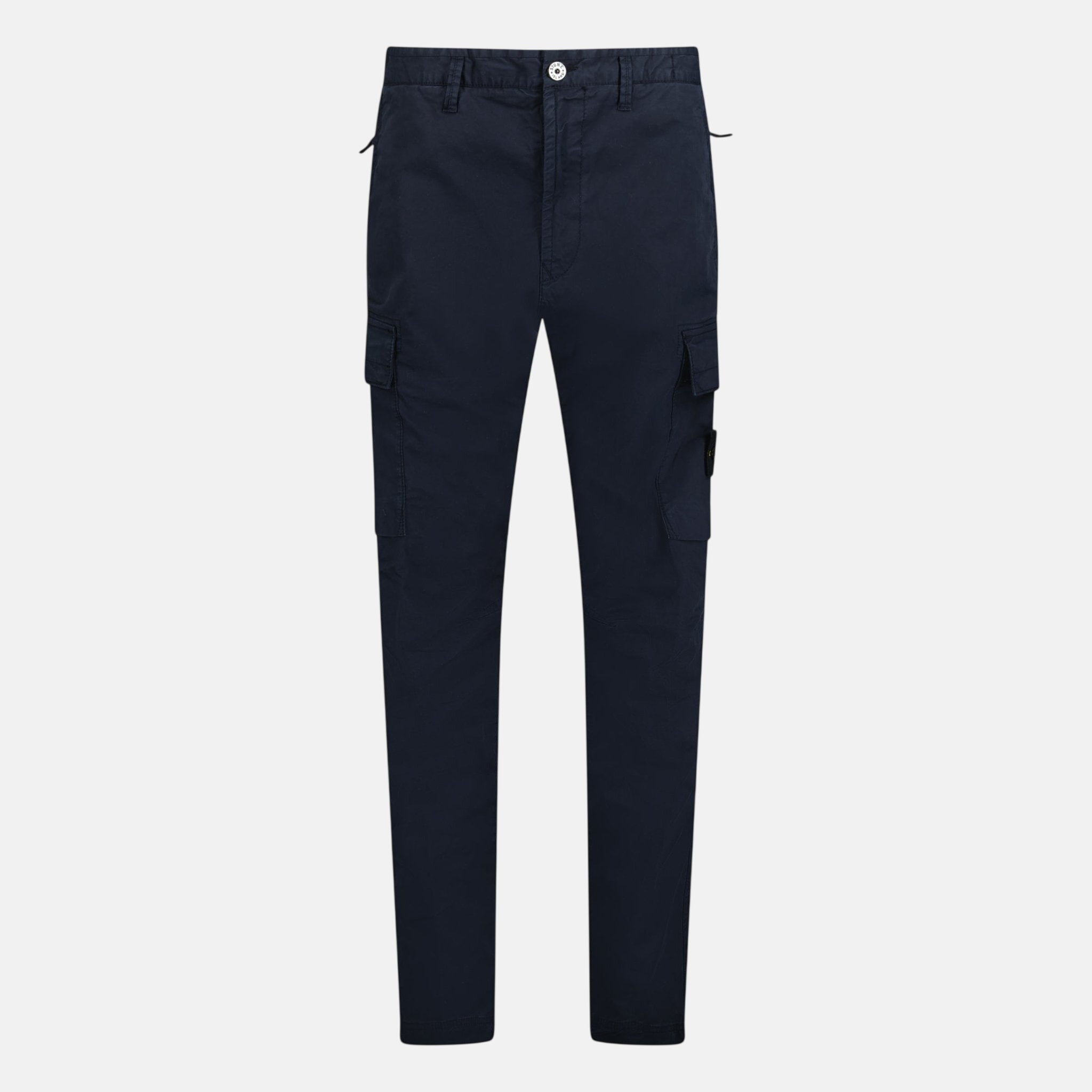 Stone Island Tapered Cargo Trousers Navy | Studio DOS