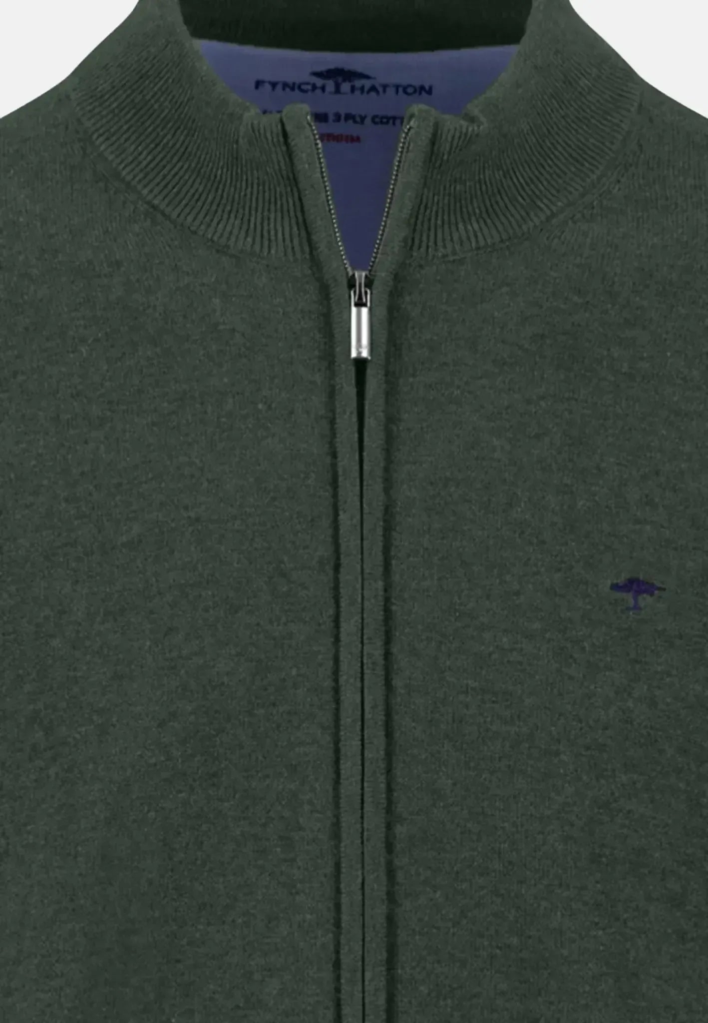 Superfine Stand-Up Cardigan Dark Ivy-Designer Outlet Sales