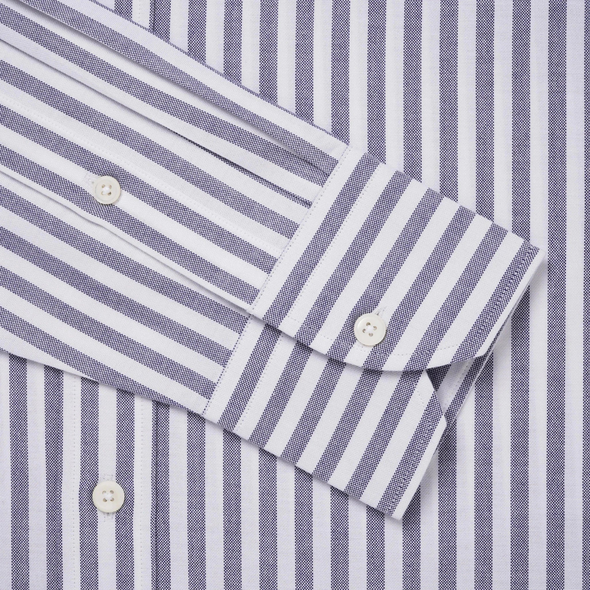 Thomas Pink Classic Fit Smart Casual Woven Stripe Shirt Grey | Studio DOS