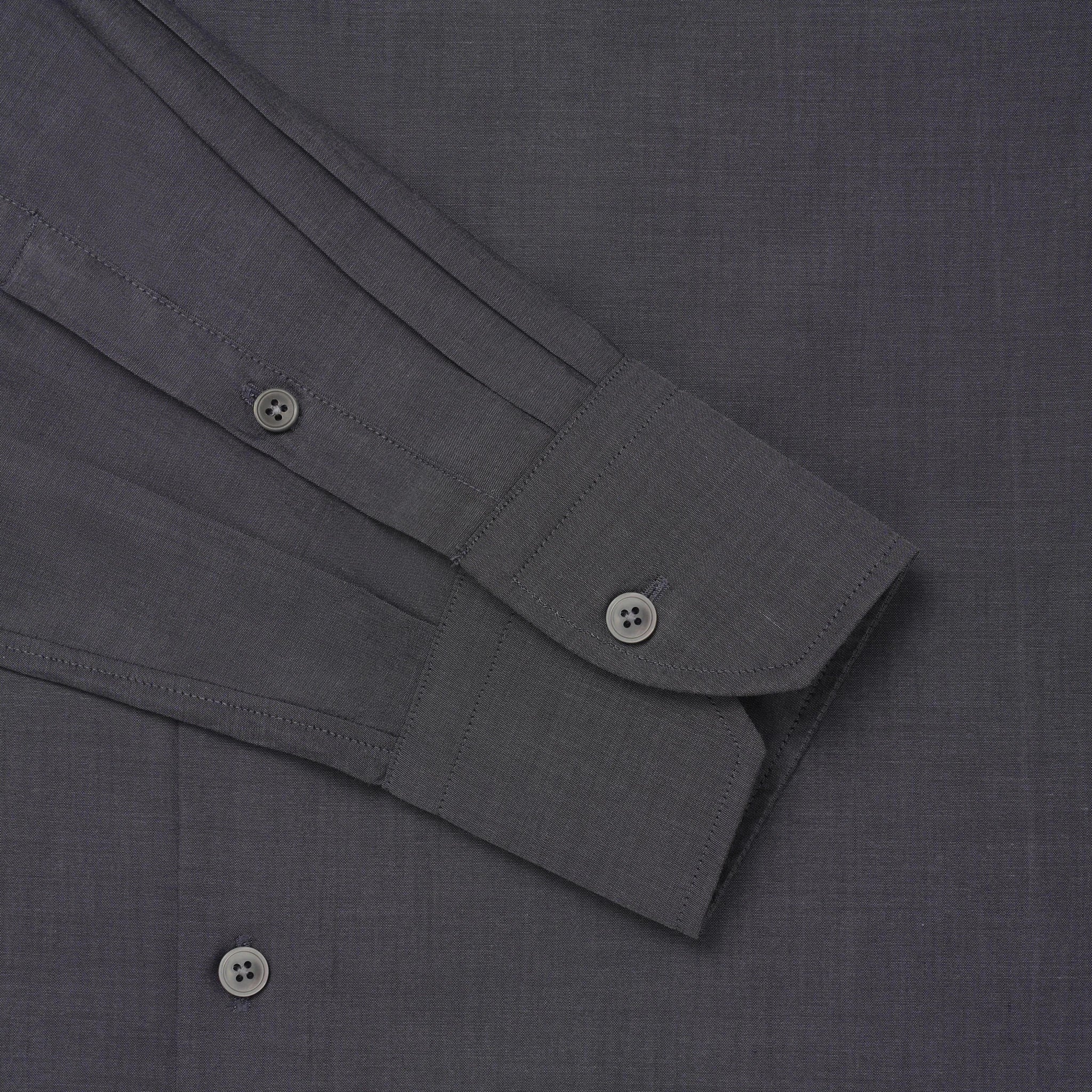 Thomas Pink Tailored Fit Formal Lugano Chambray Shirt Grey | Studio DOS