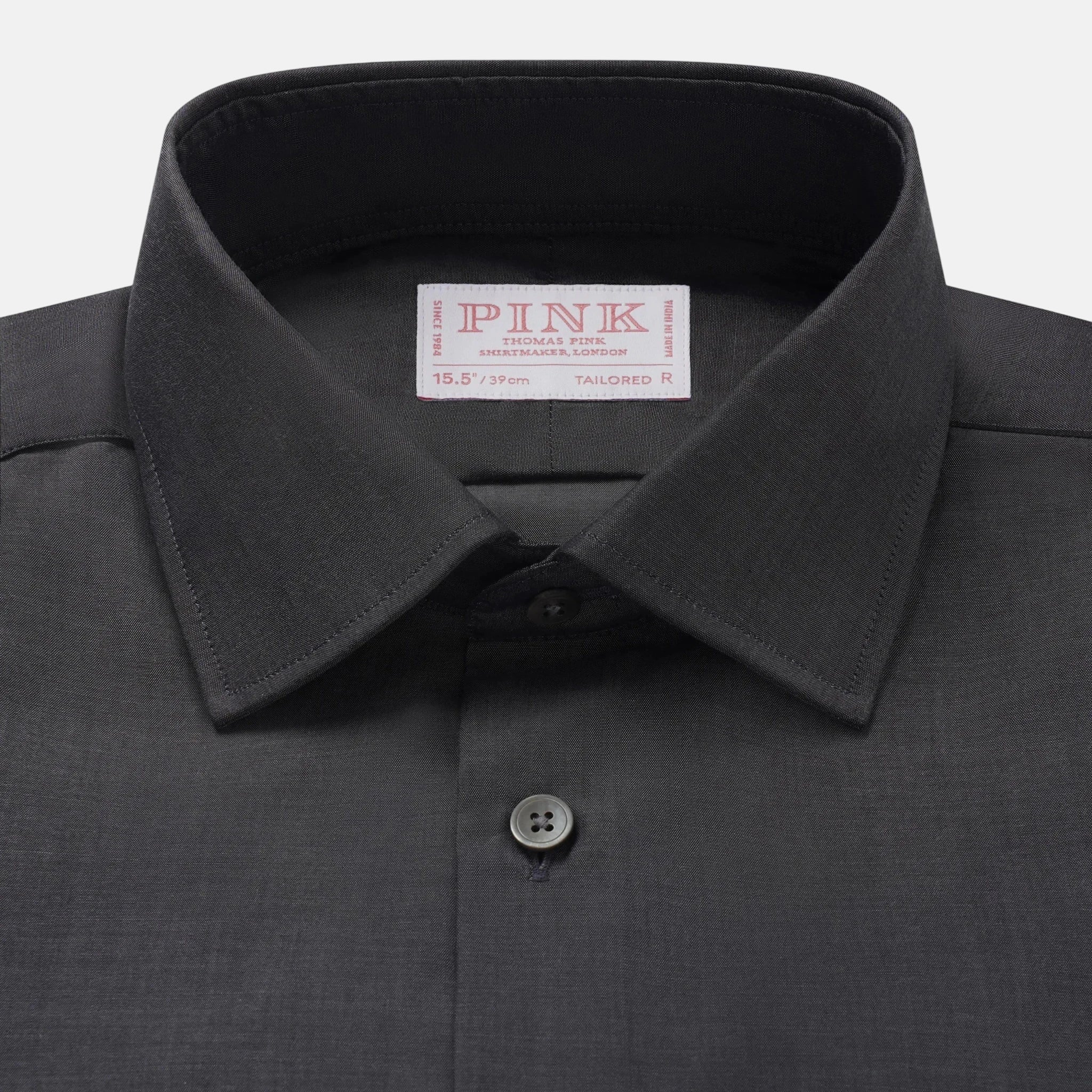 Thomas Pink Tailored Fit Formal Lugano Chambray Shirt Grey | Studio DOS