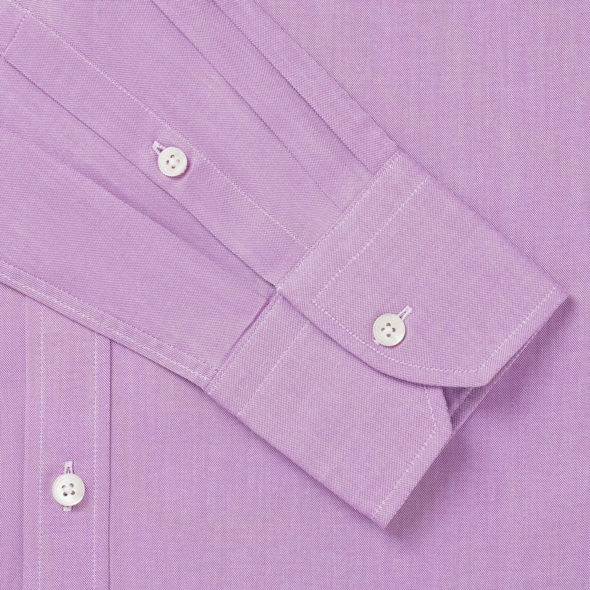 Thomas Pink Tailored Fit Formal Oxford Cotton Shirt Purple | Studio DOS