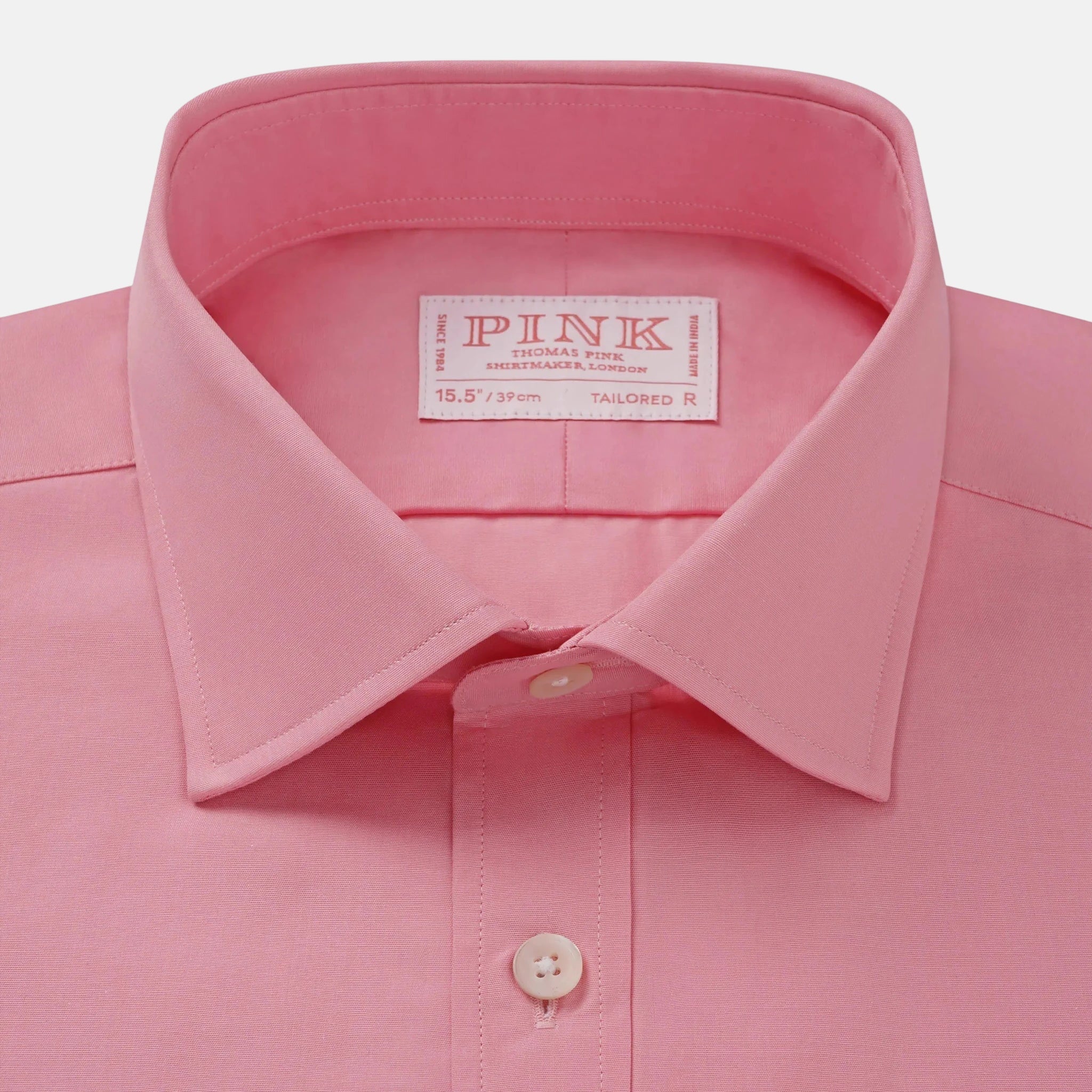 Thomas Pink Tailored Fit Formal Ramses Poplin Shirt Pink | Studio DOS