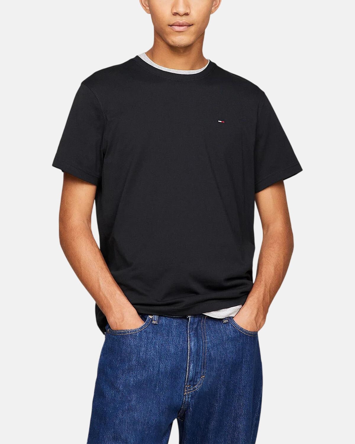 TOMMY HILFIGER TJ SLIM FIT FLAG T - SHIRT BLACK | Studio DOS