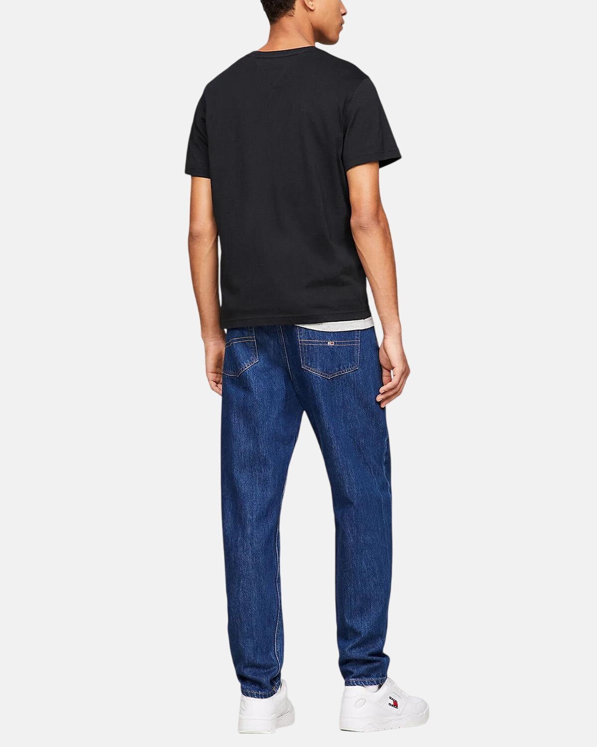 TOMMY HILFIGER TJ SLIM FIT FLAG T - SHIRT BLACK | Studio DOS