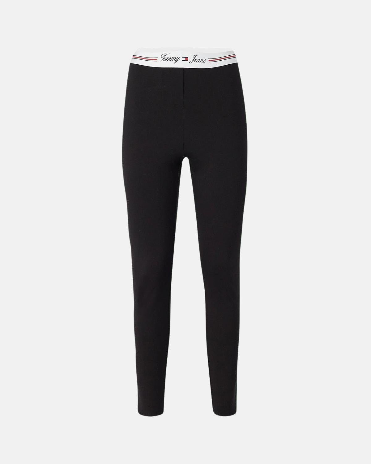 TOMMY HILFIGER WOMENS TJW SIGNATURE TAPPING LEGGINGS BLACK | Studio DOS