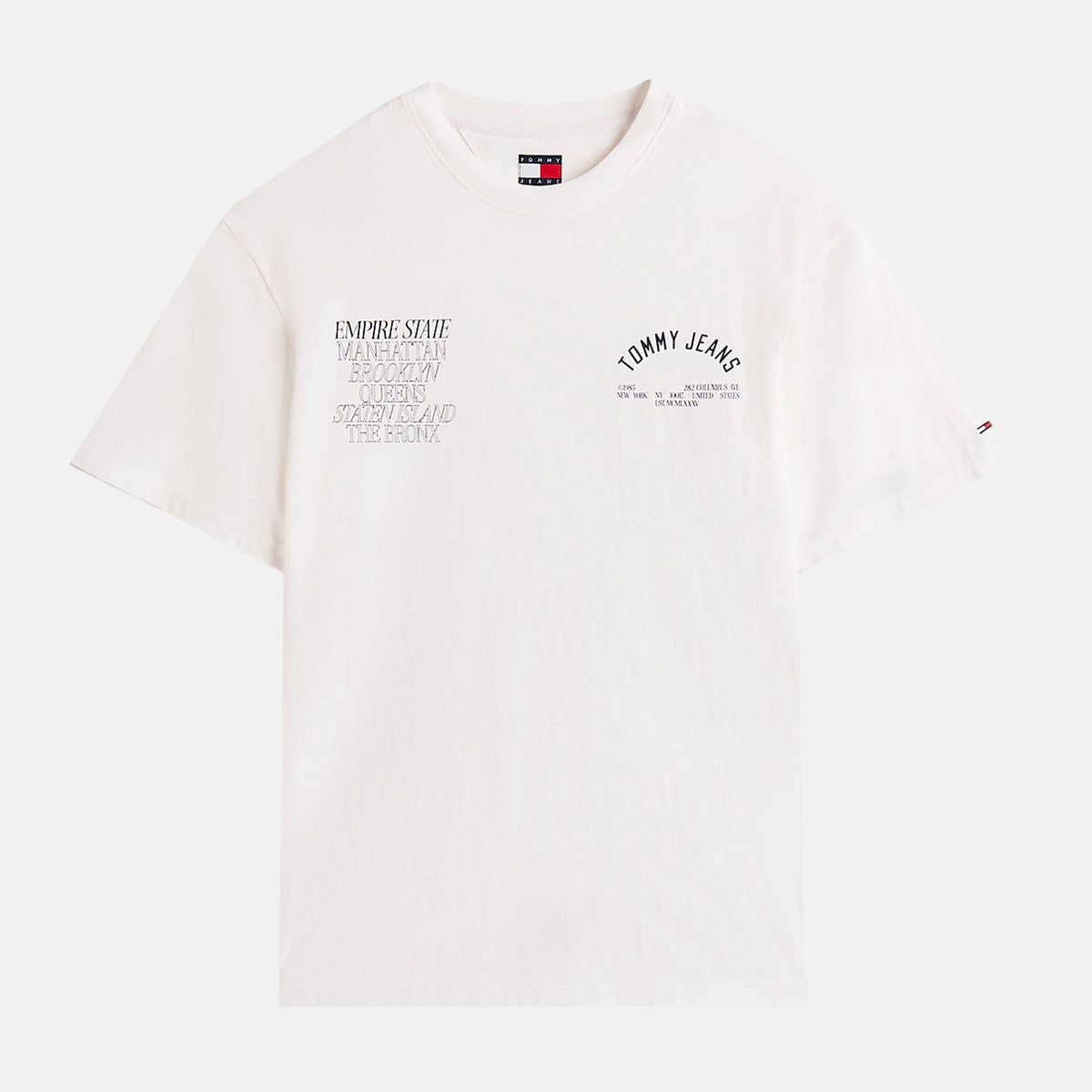 Tommy Jeans Mens Graphic Boroughs T-Shirt Ecru | Studio DOS