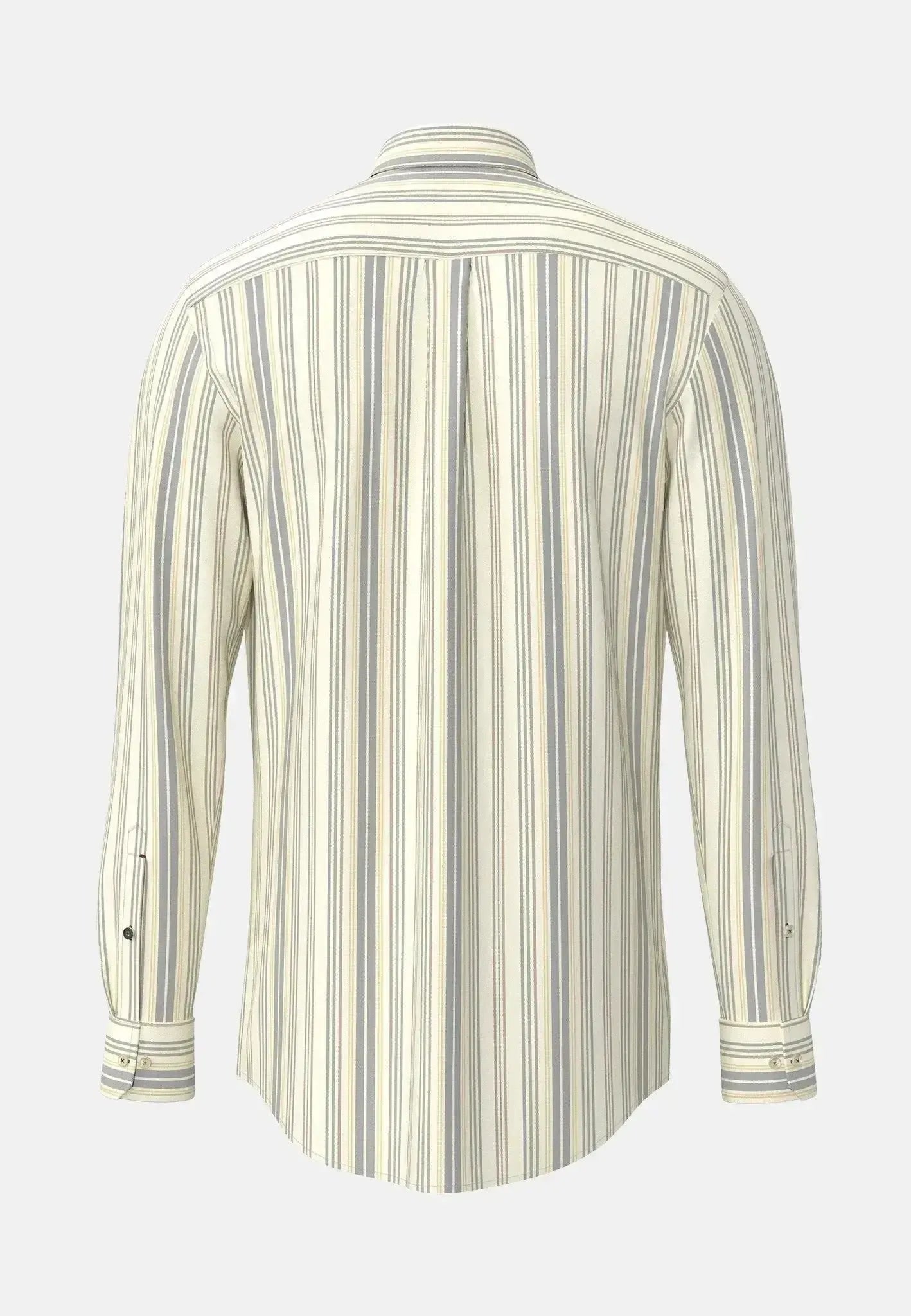 Washed Oxford Stripe Button Down Shirt Deep Merlot-Designer Outlet Sales